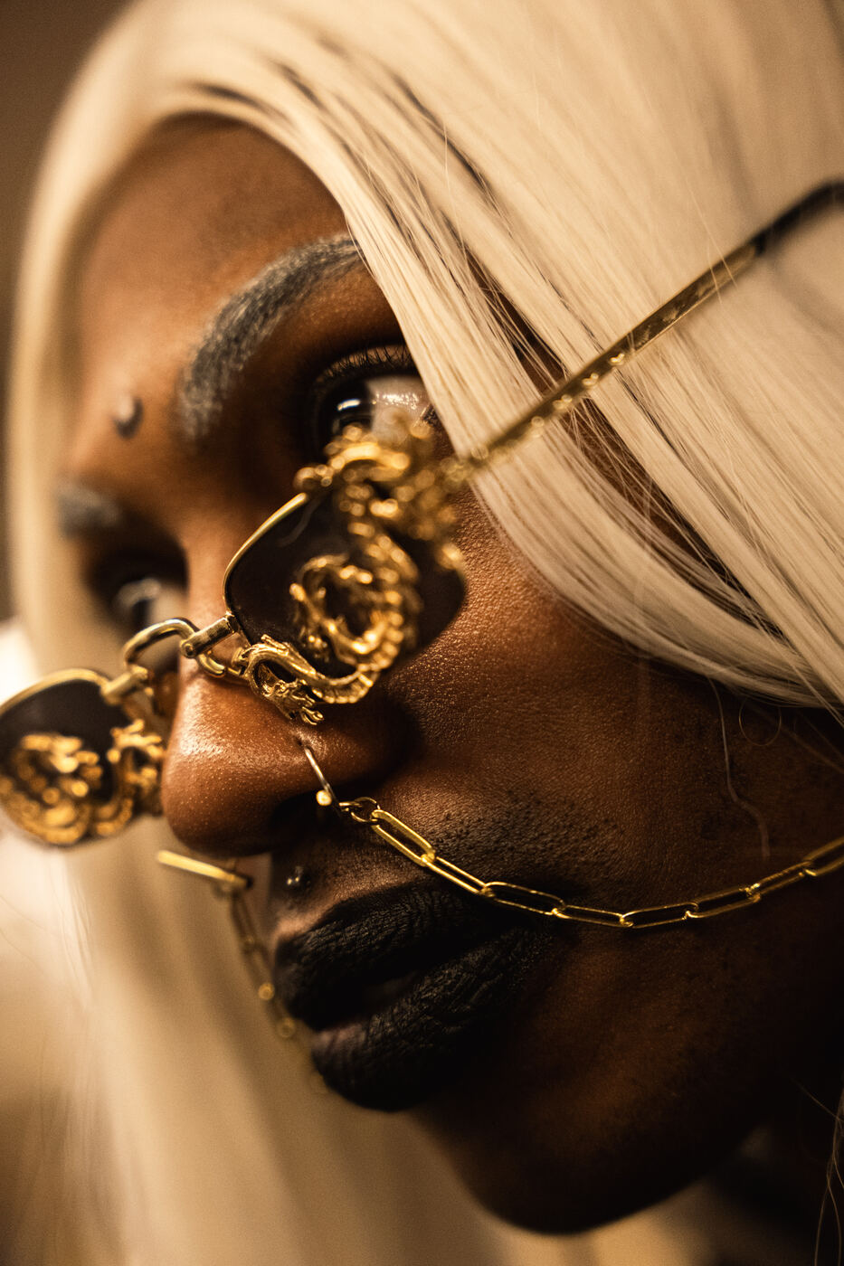 Detail from a CØLD MEDIA editorial shoot